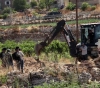 The occupation leveled lands and perennial trees in the town of Tarqumiya, west of Hebron