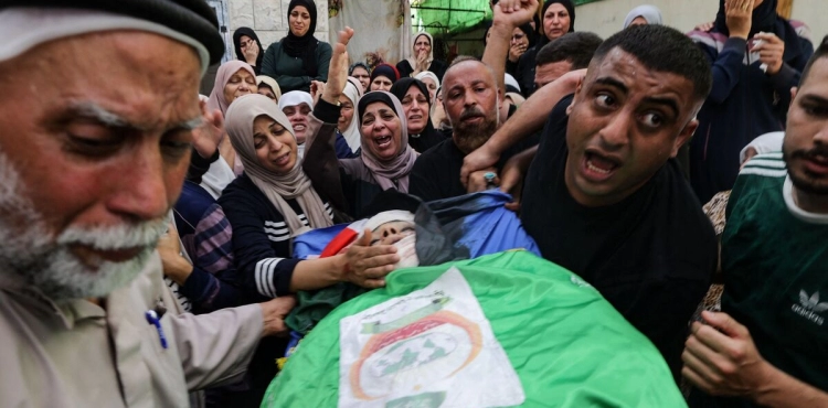 Funeral of Martyr Mahmoud Abu S'ann in Tulkarm
