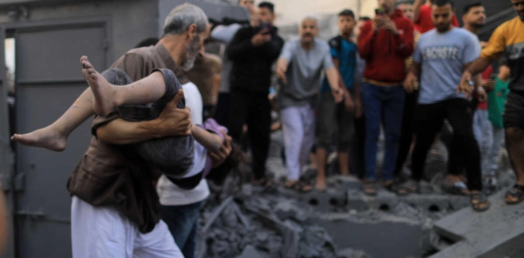 The eighth day of the Israeli war on Gaza: 2,215 martyrs.
