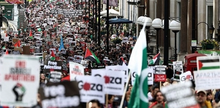 100 thousand demonstrators in London: Massive protests in European and Arab countries against the aggression on Gaza