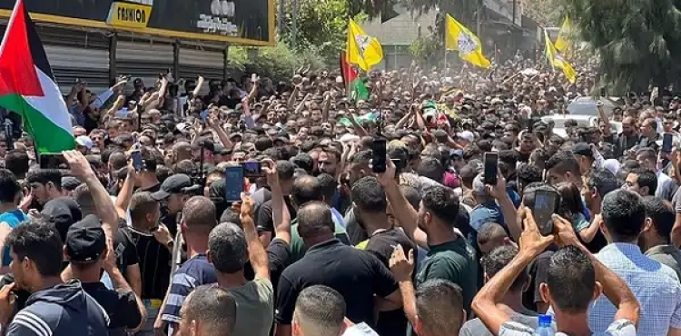 The West Bank is carrying out the funeral of its martyrs... 183 martyrs in the West Bank since October 7
