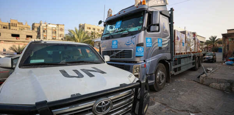 Sending 89 humanitarian aid trucks to the Gaza Strip through the Rafah border crossing