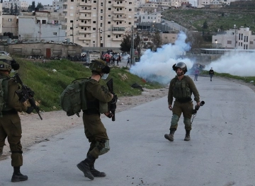 Injuries during confrontations with the occupation in Yabad