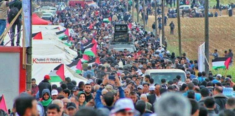 Next Wednesday .. Million return on the anniversary of the Nakba