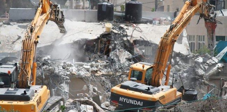 14 Demolitions of Palestinian homes over the past month