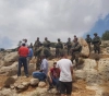 Citizens responding to settlers razed their land in Ras Karker