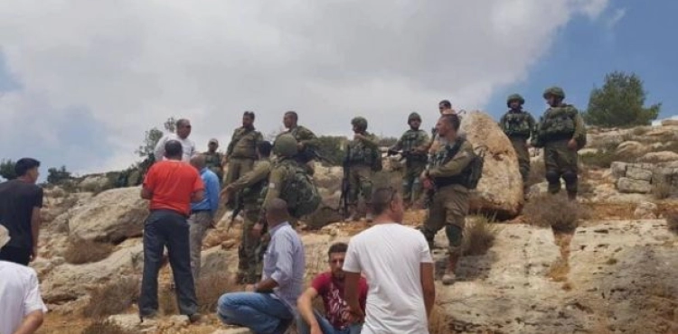 Citizens responding to settlers razed their land in Ras Karker