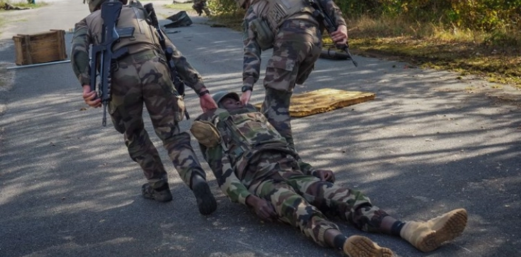 Injured in an explosion as a vehicle of French soldiers passed in Mali