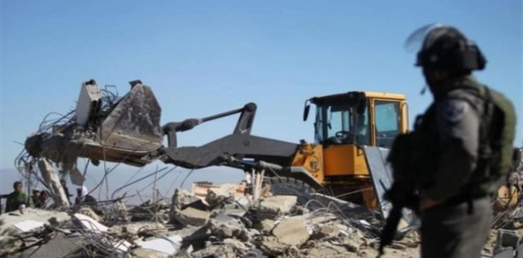 Occupation forces demolish Palestinian house north of Ramallah