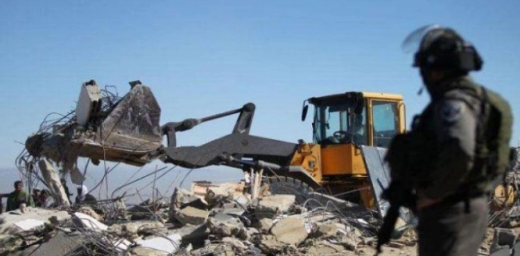 Israeli occupation destroys Palestinian homes south of Hebron