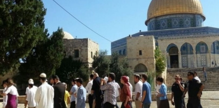 60 Settlers Storm Al-Aqsa mosque