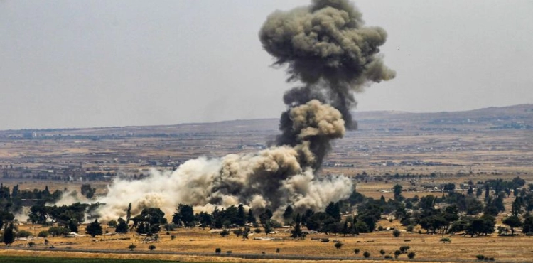 Israeli army bombards three resistance sites in Gaza Strip