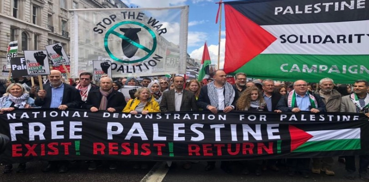 Thousand march in London to commemorate the 71st Nakba
