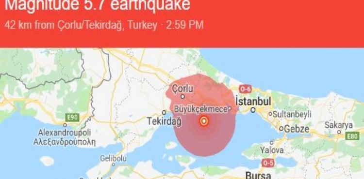 Earthquake hits Istanbul