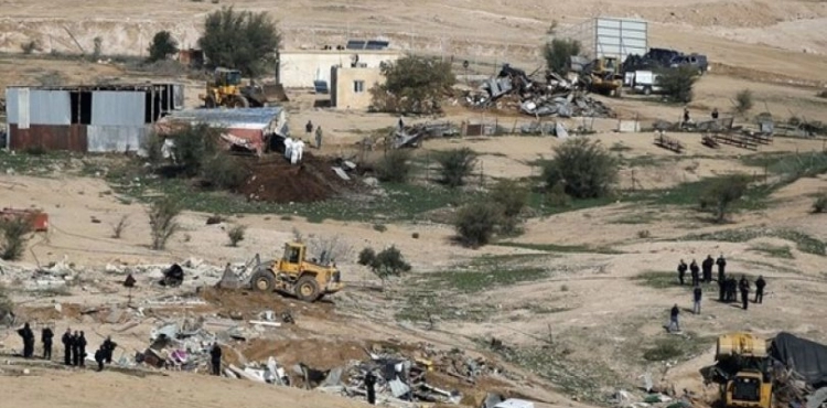Negev .. Occupation demolish village Araqib for the 163rd time