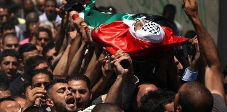Center: The bodies of the detained captive movement&acute;s martyrs rose to 8