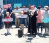 Dozens of graduates protest in front of UNRWA headquarters in Gaza to demand job opportunities for them