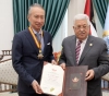 The President imitates Japan&acute;s representative to Palestine the star of friendship from the President&acute;s Medal