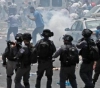 Clashes with the occupation forces at the eastern entrance to the village of Mughayir, east of Ramallah
