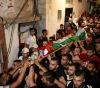 Large crowds attend the funeral of the martyr Alaa Al-Zaghal, east of Nablus