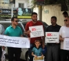 A protest in Gaza calls on the German parliament to back down on its decision against &quot;BDS&quot;