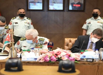 Signing a memorandum of understanding between the Jordanian and German armies