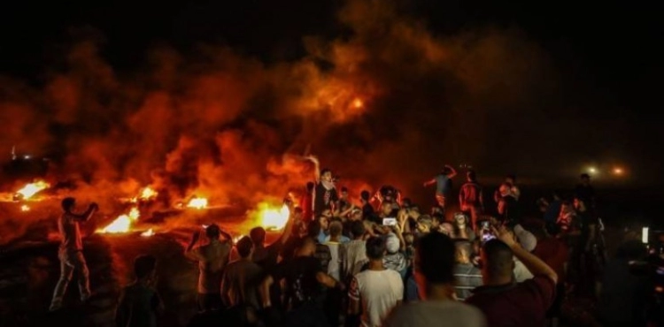 The activities of the night confusion continue in the eastern Gaza Strip