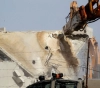 The occupation destroys houses and stone chains south of Nablus