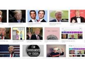 Why search results for the word &quot;idiot&quot; in Google Trump Images?