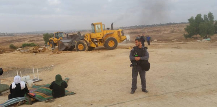 The occupation destroys the village of al-Aramib for 132