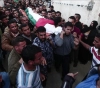 The funeral of the martyr Bassam Safi in the southern Gaza Strip