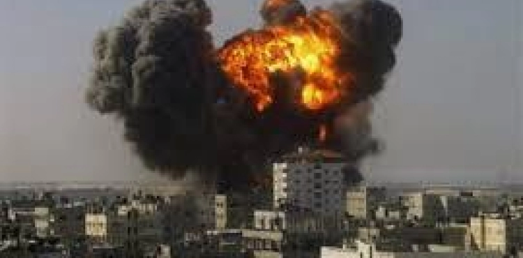 Occupation forces a group of young people east of Gaza