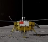 A Chinese lunar exploration vehicle is traveling 212 meters on the far side of the moon
