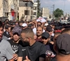 Thousands of Palestinians take part in the funeral of martyr Mohammed Obeid in Issawiya