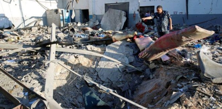 The African Union strongly condemns the bombing of a center to house migrants in Libya