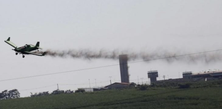 The report shows the serious damage to spraying pesticides occupation on the Gaza border