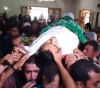Gaza: Funeral of martyr Al-Qara in Khanyounis