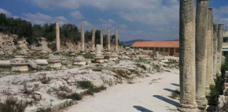Occupation destroys part of a tourist project near the archaeological site in Sebastia
