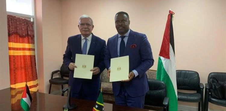 The State of Saint Kitts and Nevis recognizes Palestine