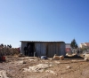 The occupation demolishes an agricultural room in Tarqumiya