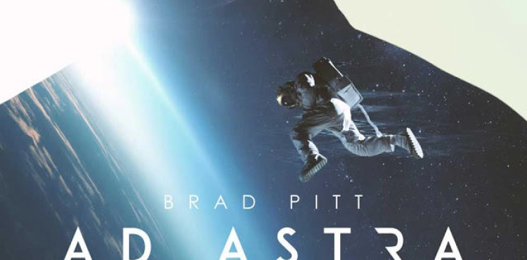 Actor Brad Pitt talks to a real astronaut after his role in a science fiction film