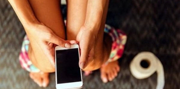 Using the phone in the bathroom will make you hemorrhoids