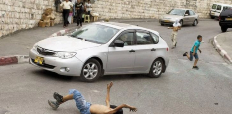 A settler runs over a child east of Bethlehem