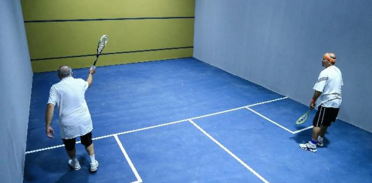 Squash game finds its way for the first time in the Gaza Strip