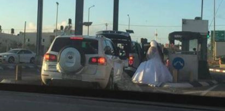 Bride held at Container checkpoint