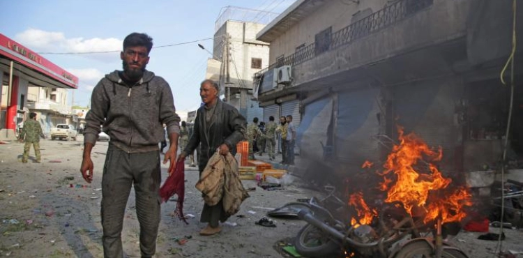 Thirteen civilians killed in a car bomb explosion in Tal Abyad in northern Syria