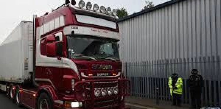 Sixteen migrants were found in a truck in the Netherlands before heading to Britain