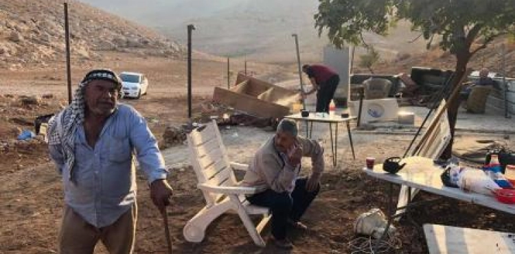 Israeli forces demolish a house in Khirbet Tana, east of Nablus