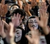 A demonstration in Hong Kong to protest the killing of a demonstrator and the arrest of deputies in favor of promoting democracy