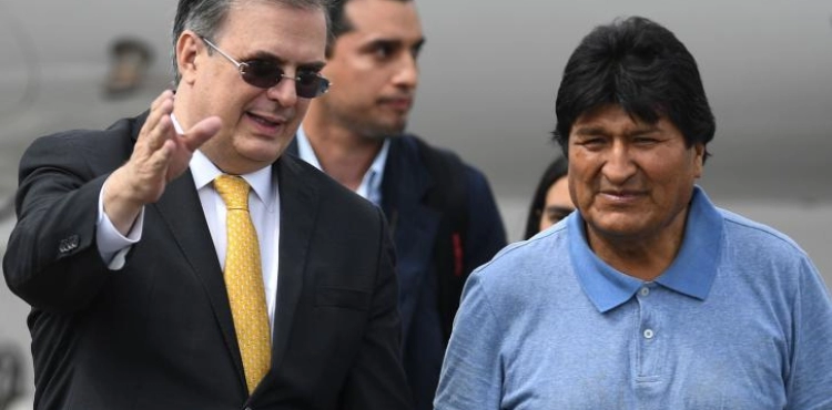 Bolivian President Evo Morales arrives in Mexico